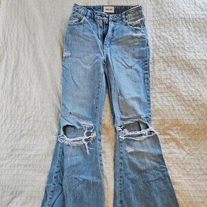 High Waisted Bell Bottom Jeans